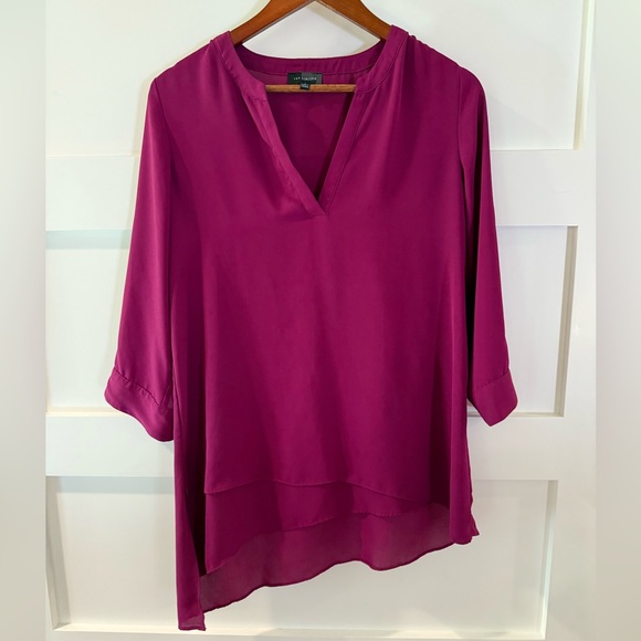 The Limited Pink 3/4 Sleeve Silky Blouse - Picture 1 of 5
